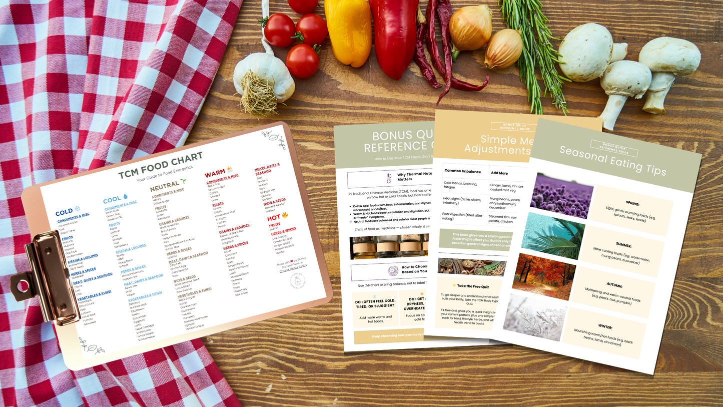 TCM Food Chart: Your Guide to Food Energetics – Chinese Herbal Pantry Store