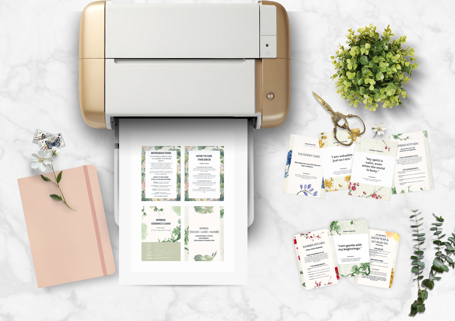 TCM 4 Seasons Wisdom Deck | Printable Cards (Digital Download)