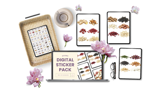 The Artisan Collection: 35 TCM Herbal Digital Stickers Packet