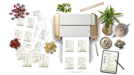TCM Herb Jar Labels Printable