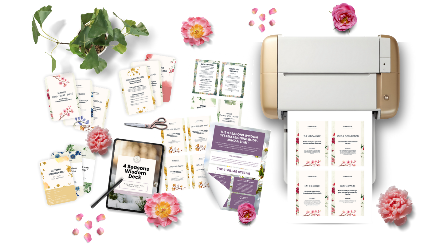 TCM 4 Seasons Wisdom Deck | Printable Cards (Digital Download)